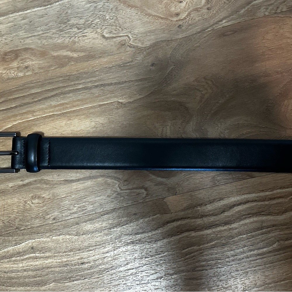 Black Leather Belt Bag